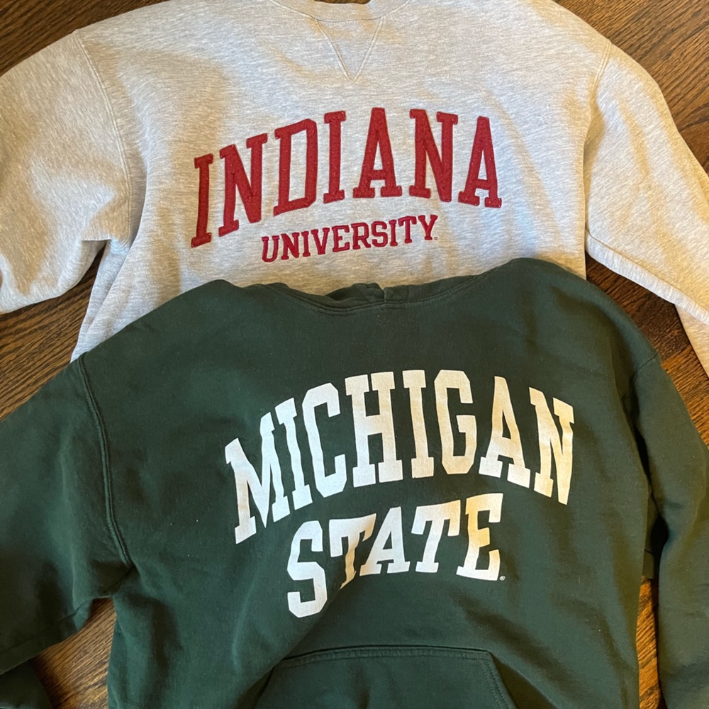 College sweatshirts!! (25 each)